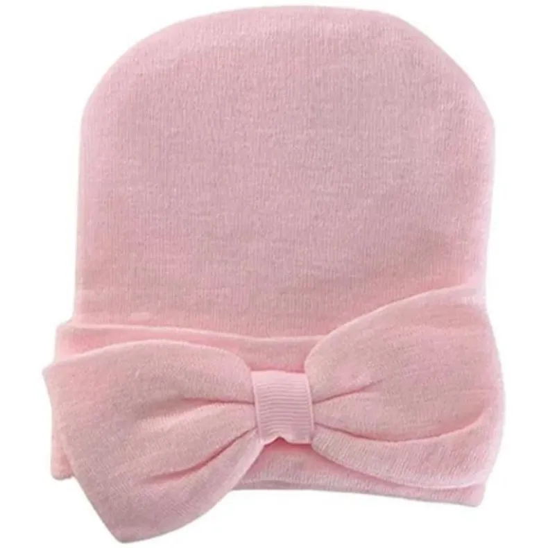 Newborn Knitted Hat with Bow