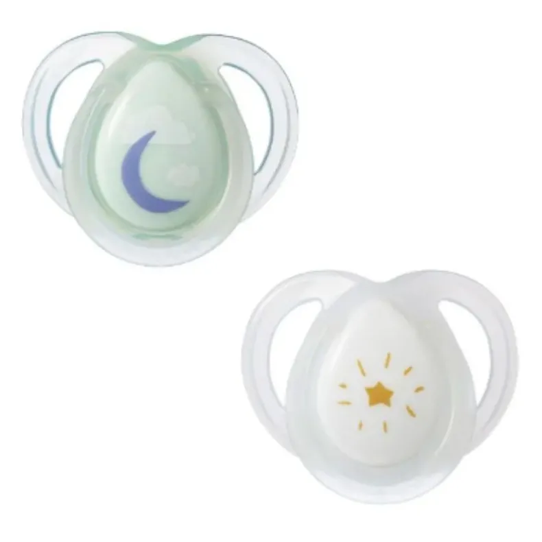 Night Time Glow in the Dark Pacifiers - 2 Pack