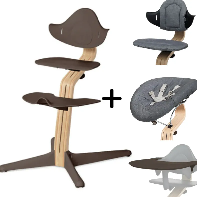 Nomi High Chair Bundle - Coffee