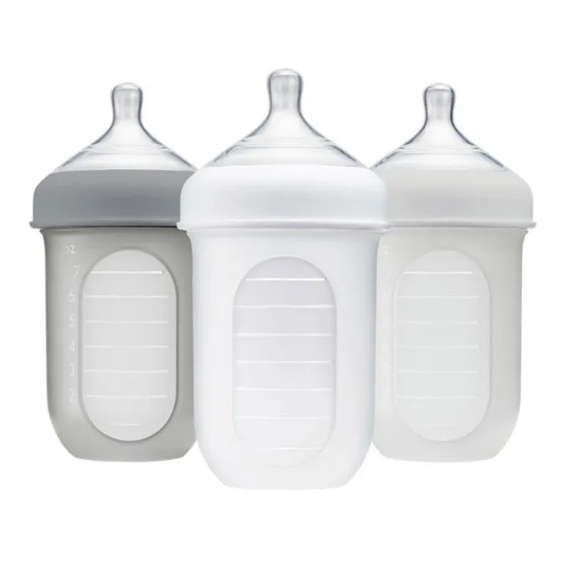 NURSH Silicone Bottle 3 Pack - 8oz