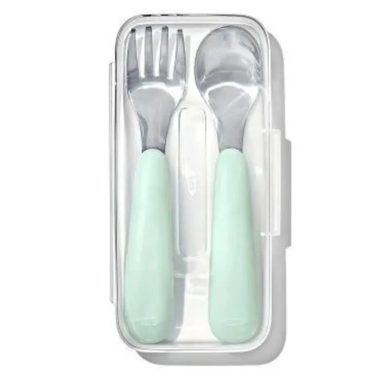 On-the-Go Fork & Spoon Set with Case