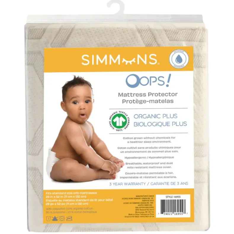 Oops- Simmons Mattress Protector Organic Plus