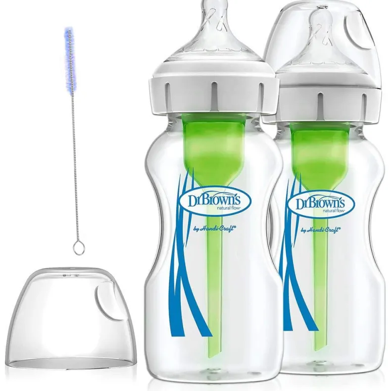 Options+ 9oz Wide-Neck Bottle - 2 Pack
