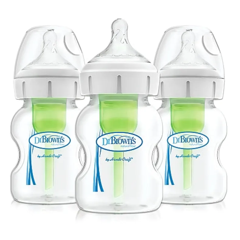 Options+ 5oz Wide-Neck Bottle - 3pk