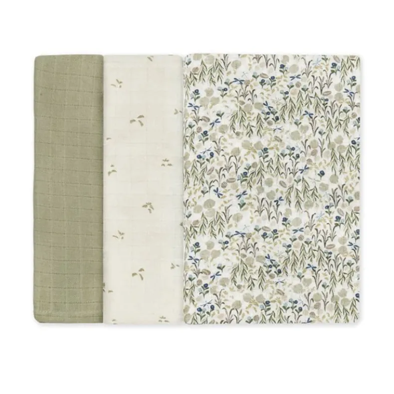 Organic Baby Muslin Squares 3 Pack