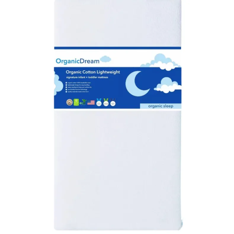 Organic Cotton Lightweight Crib & Toddler Mattress