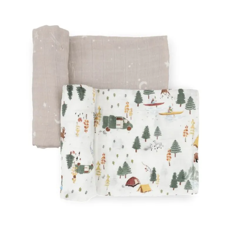 Organic Cotton Muslin Swaddle Blanket - 2 Pack