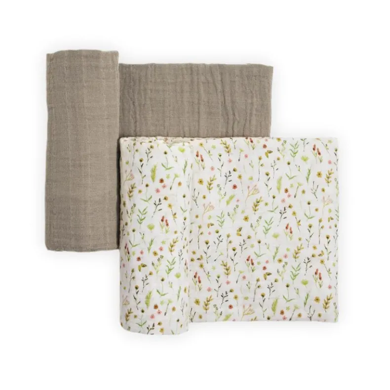 Organic Cotton Muslin Swaddle Blanket - 2 Pack