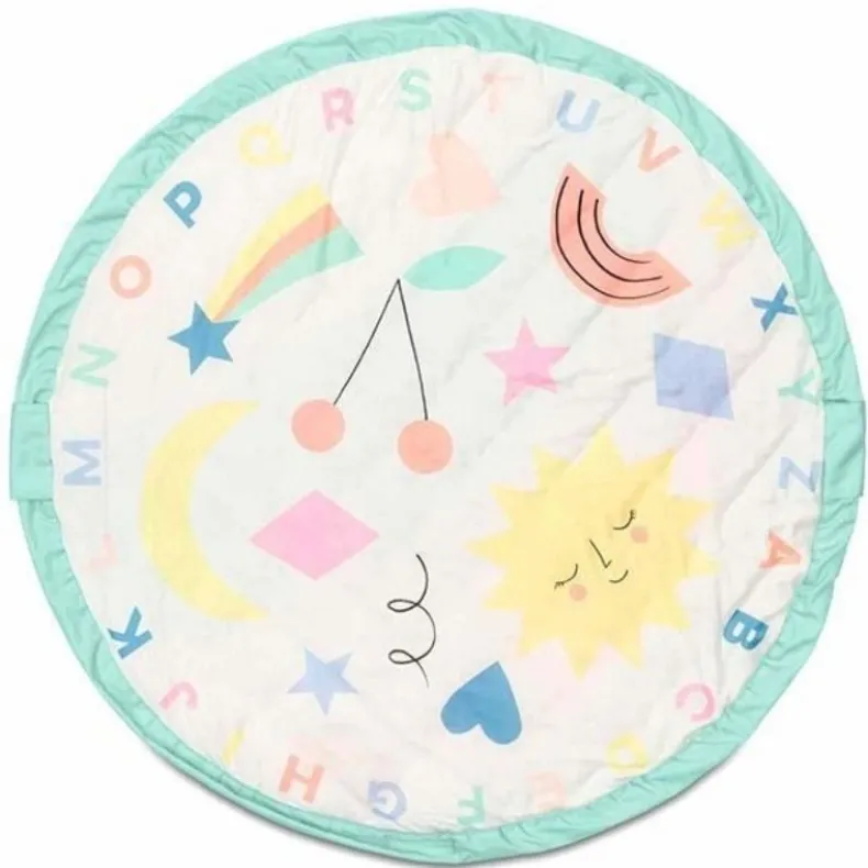 Organic Cotton Soft Storage Bag and Activity Mat