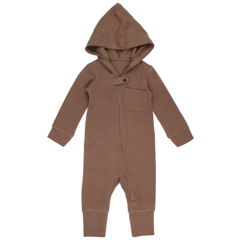 Organic Thermal 2-Way Zipper Romper