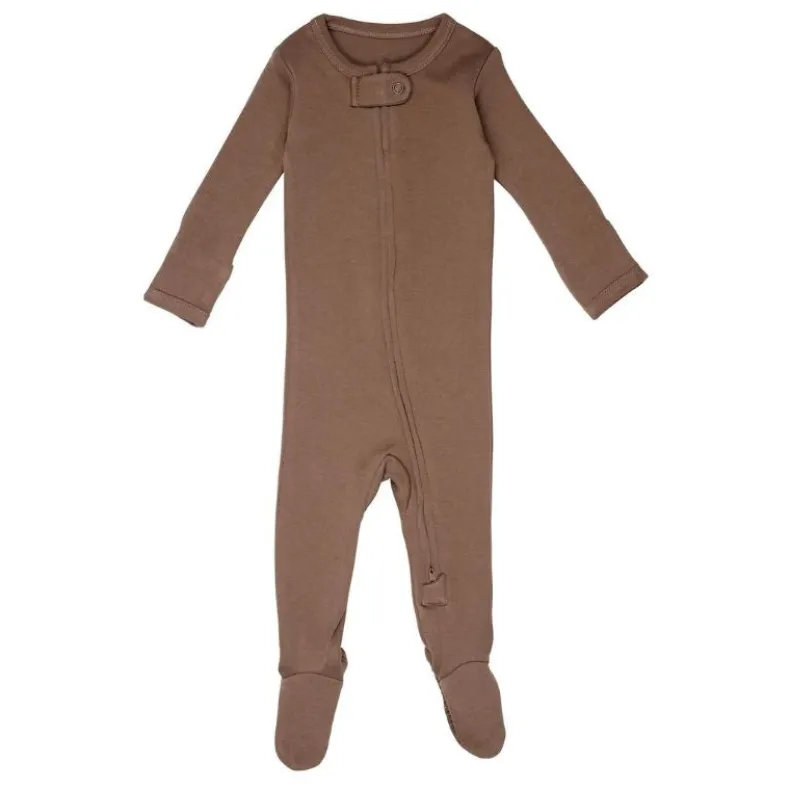 Organic 2-Way Zipper Baby Footie