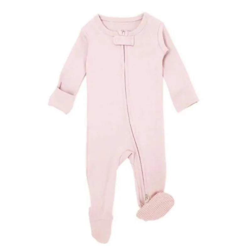 Organic 2-Way Zipper Baby Footie