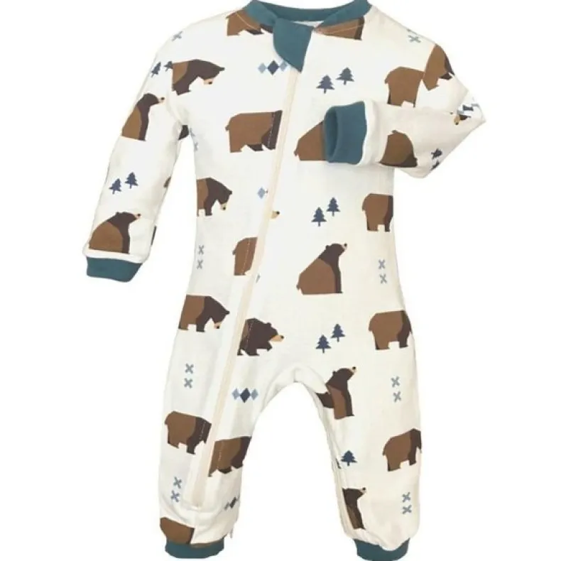 Patterned Organic Footless Sleepers