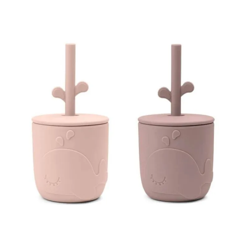 Peekaboo Straw Cup 2-pack Wally