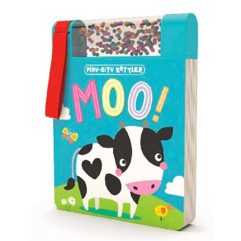 Play-City Rattler Moo! Board Book