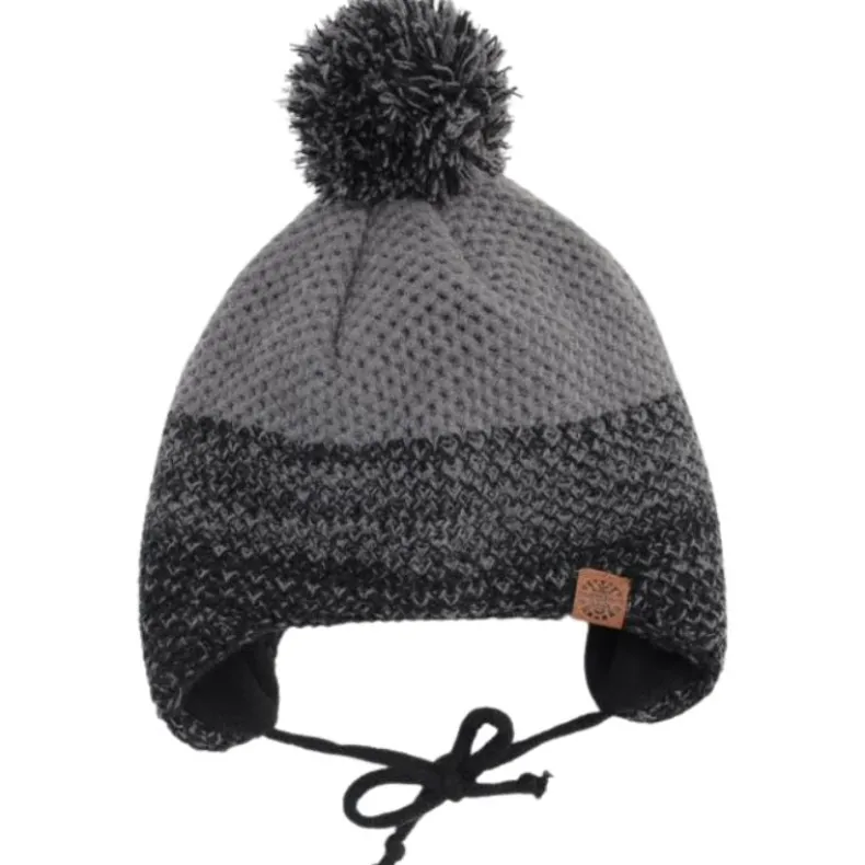Pom Pom Two Tone Winter Hat