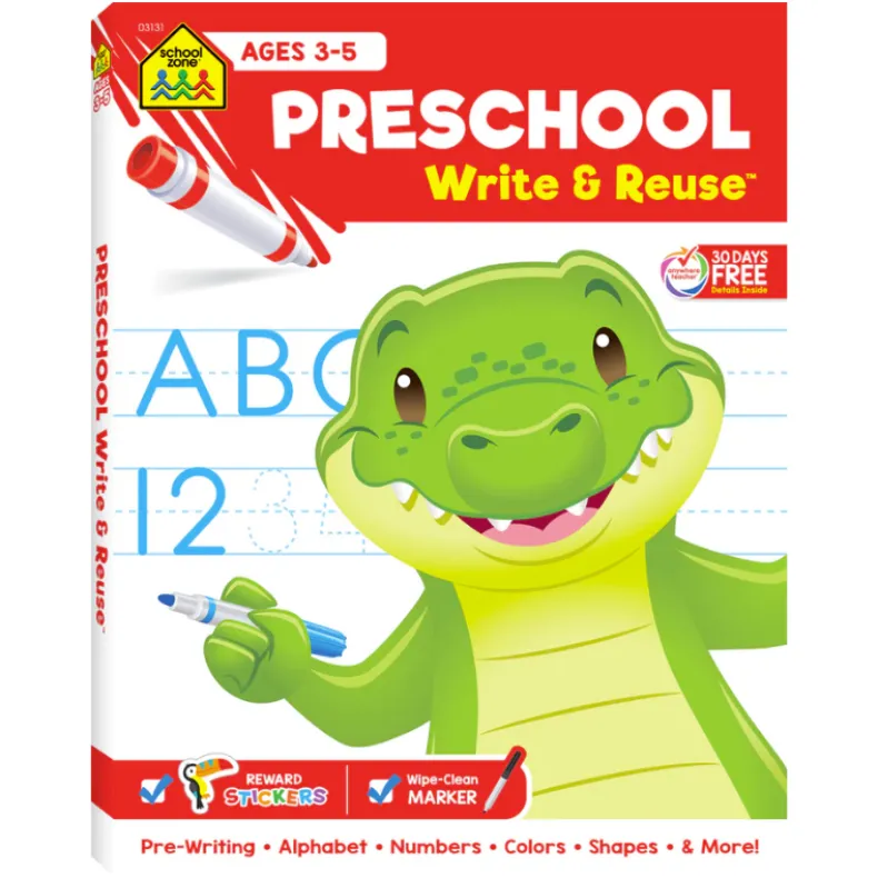 Preschool Write & Reuse Workbook