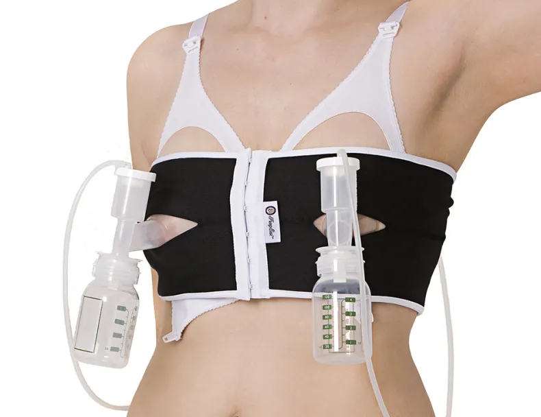 PumpEase Classic Tux Hands Free Pumping Bra - Black