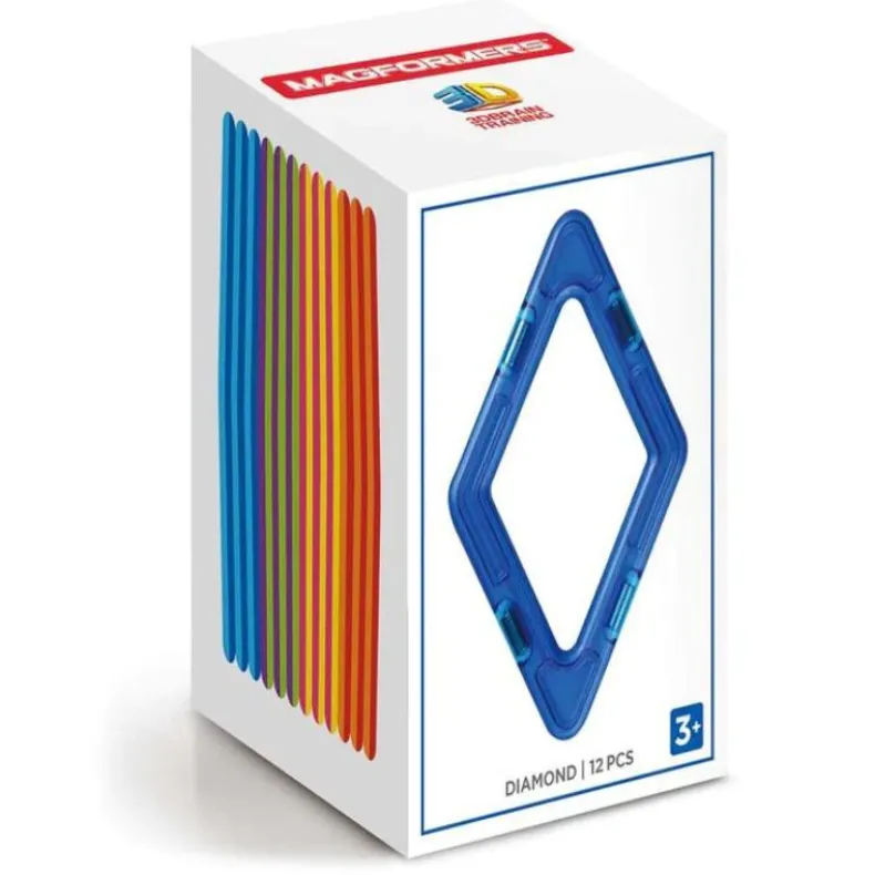 Rainbow Magnetic Shapes - 12 Pieces