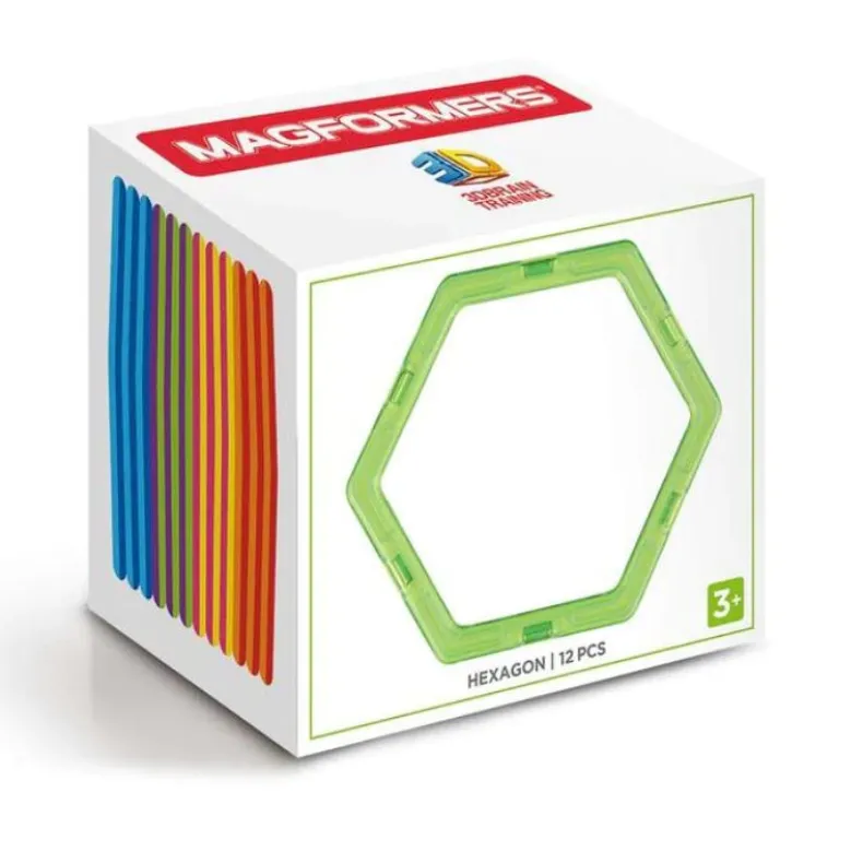 Rainbow Magnetic Shapes - 12 Pieces