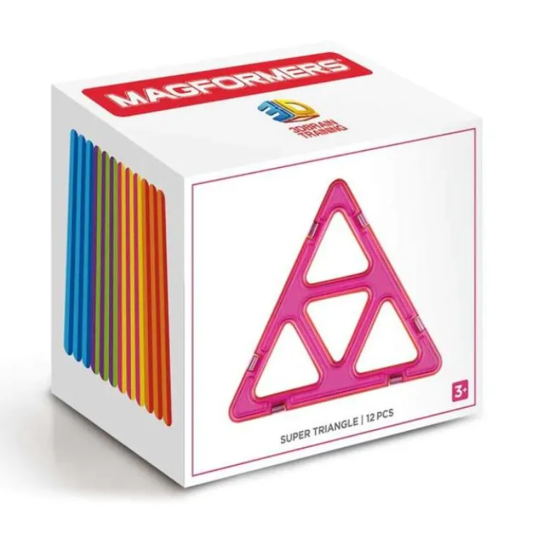 Rainbow Magnetic Shapes - 12 Pieces