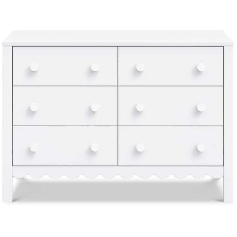 Sammy Scallop 6-Drawer Dresser