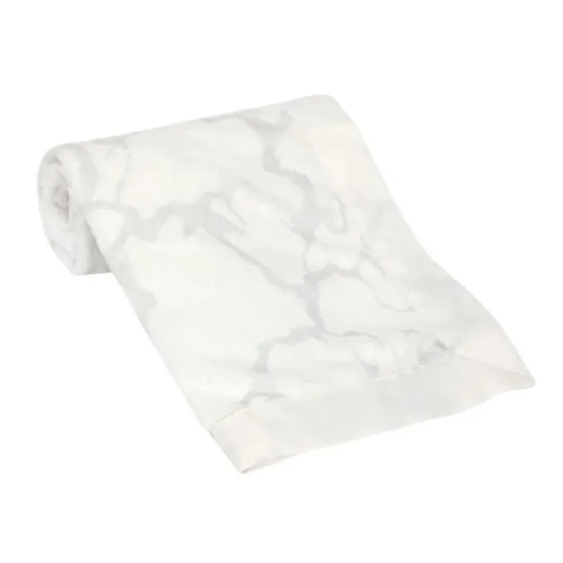 Signature Gray Marble Baby Blanket