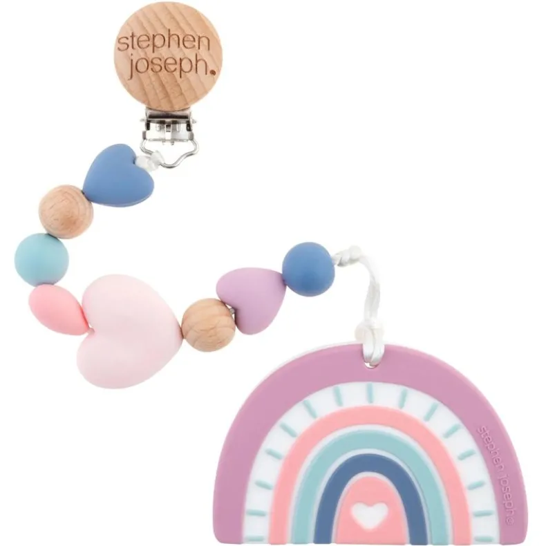 Silicone Teether with Pacifier Clip