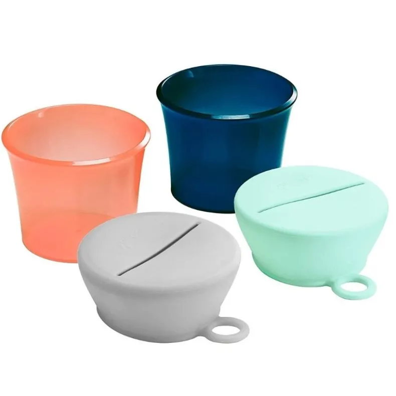 Snug Snack Cups with Lids -2 Pack