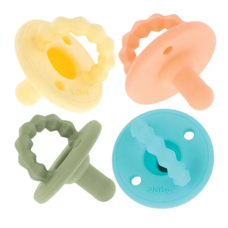Softees Pacifier and Teether Set - 4 Pack