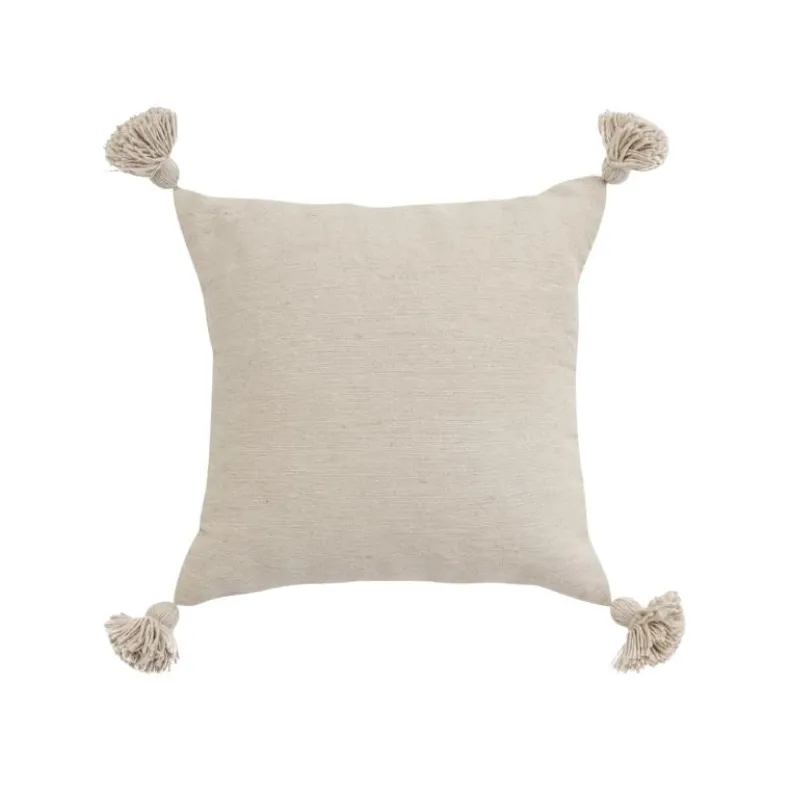 Solid Moroccan Pom Pom Pillow