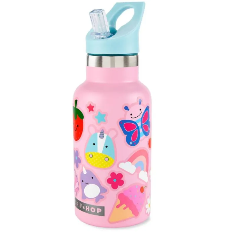 Stainless Steel Canteen Bottle With Stickers