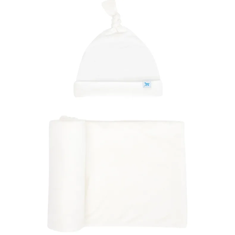 Stretch Knit Swaddle & Hat Set