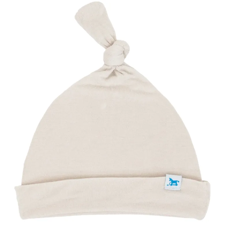 Stretch Knit Top Knot Hat