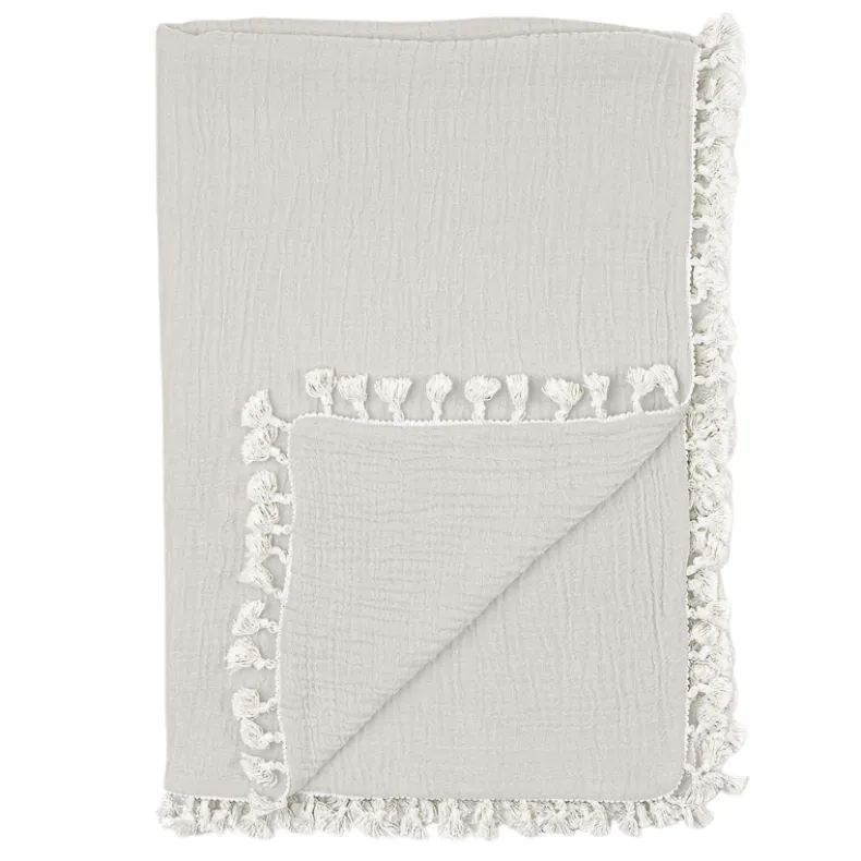 Tassel Muslin Blanket