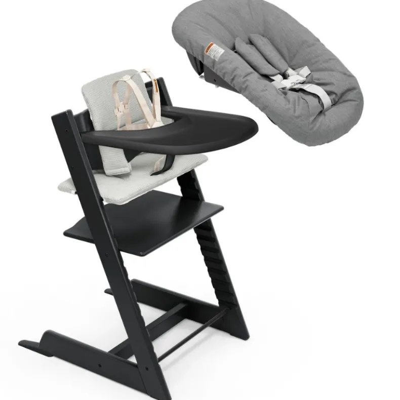 Tripp Trapp High Chair2 with Cushion, Newborn Set and Tray