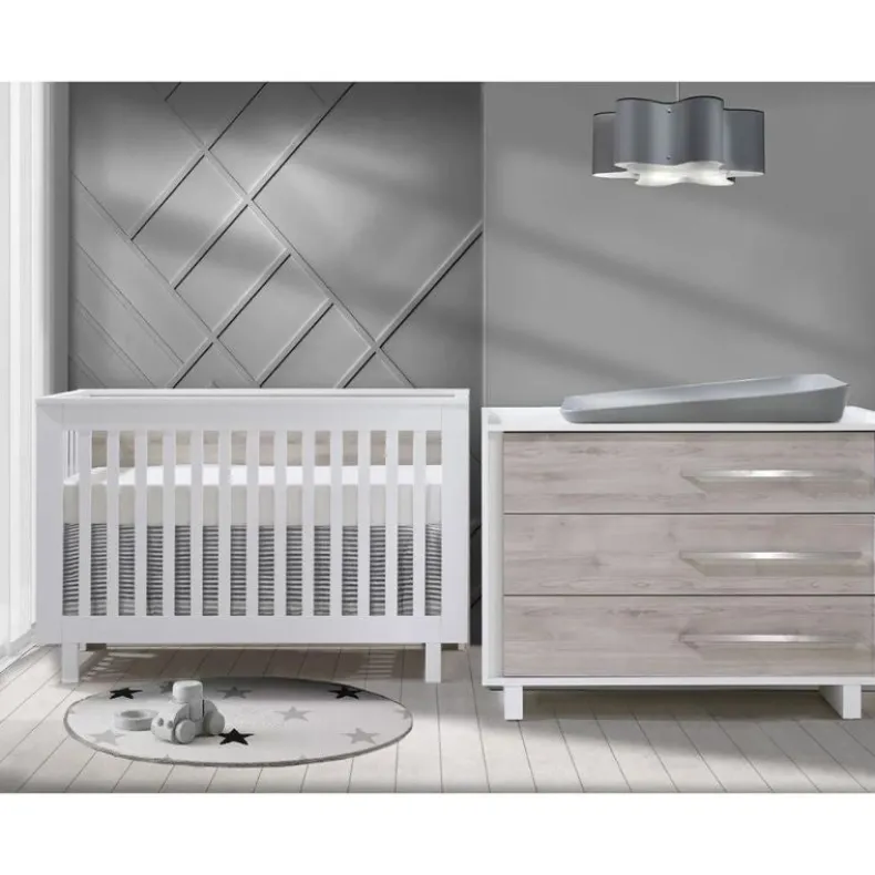Urban Convertible Crib and Urban 3 Drawer Dresser Combo