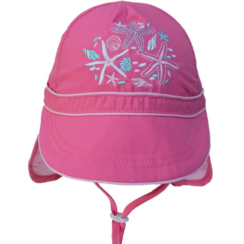 UV Flap Hat - Pink Lemonade
