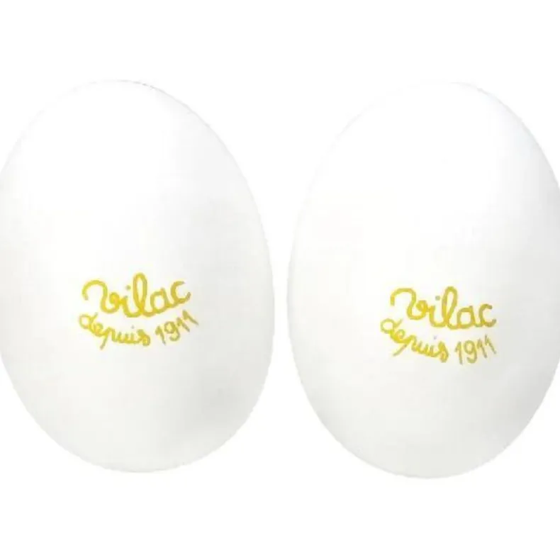 Wooden Egg Maracas - White