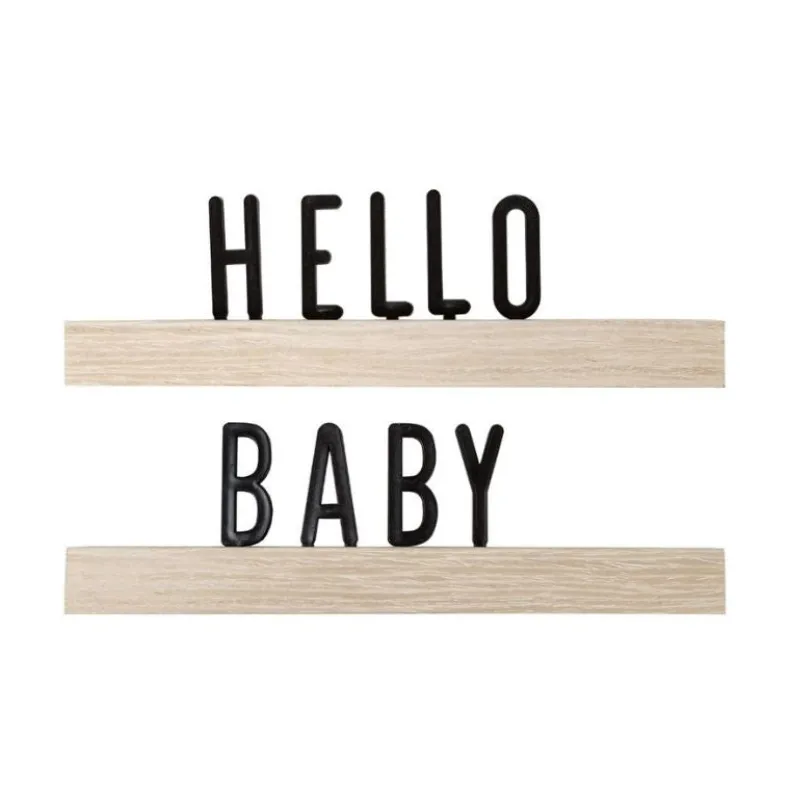 Wooden Letter Ledge Set