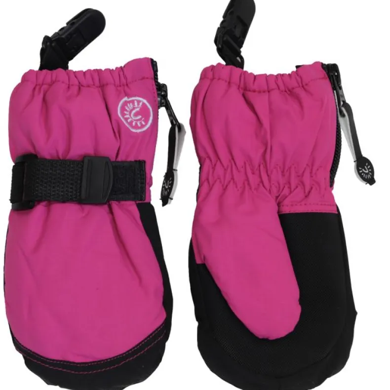 Zipper Mittens with Clips