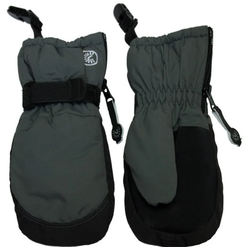 Zipper Mittens with Clips