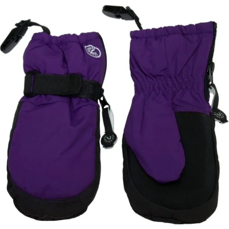 Zipper Mittens with Clips