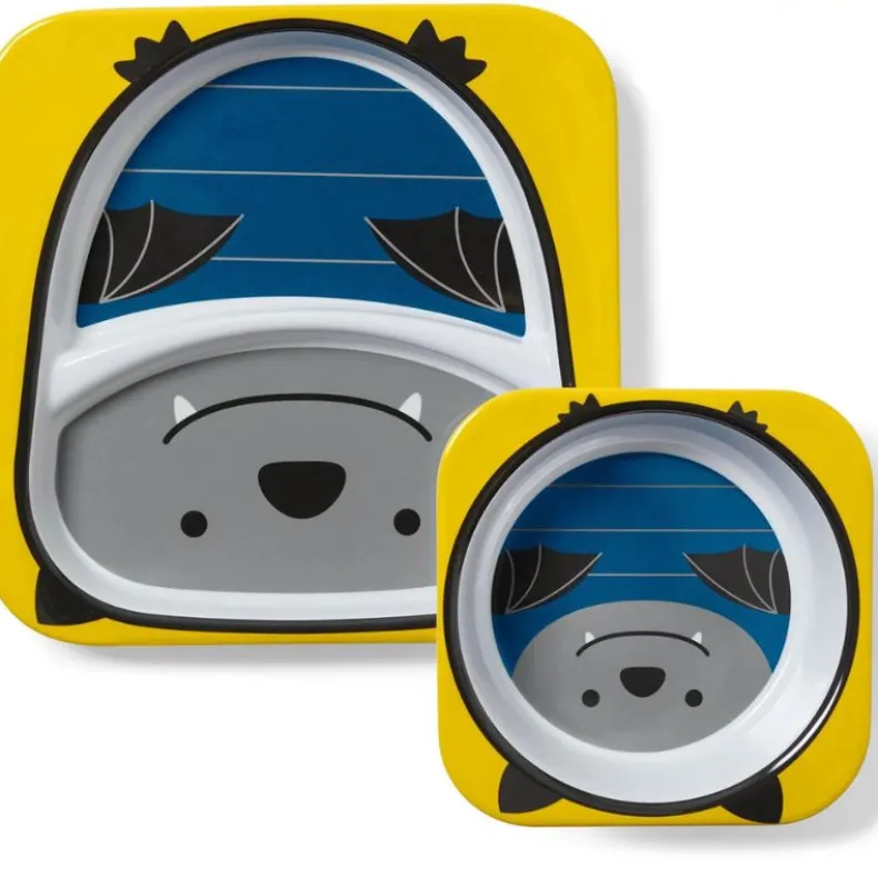 Zoo Plate & Bowl Set - Bat