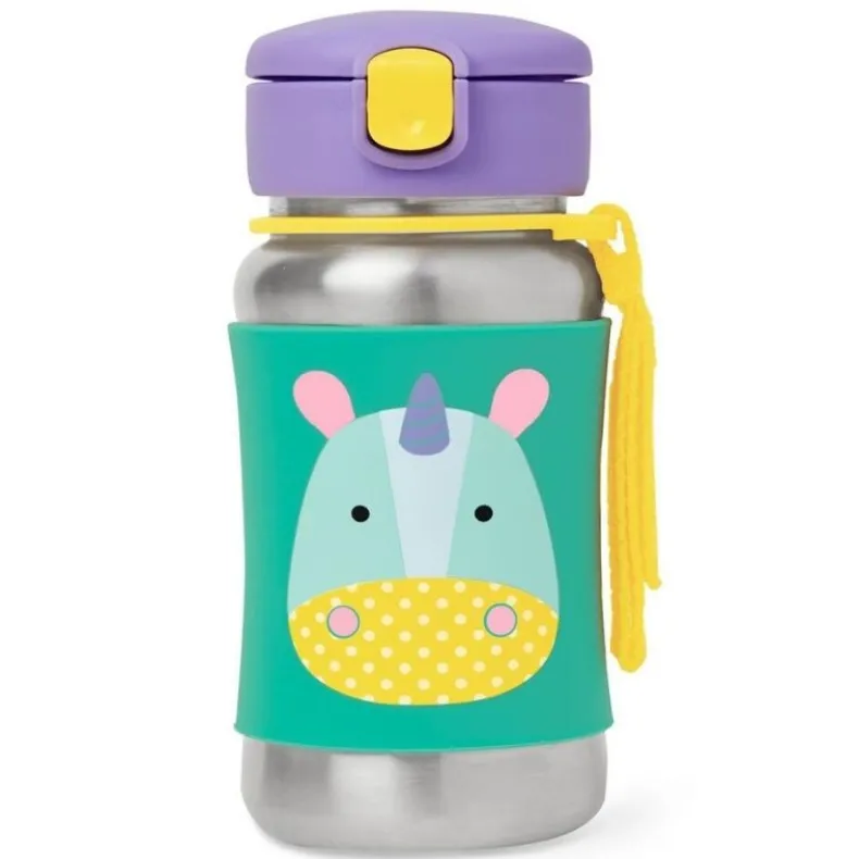 Zoo Stainless Steel Straw Bottle